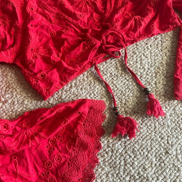 forever 21 Red Crop Top size medium - Picture 5 of 5